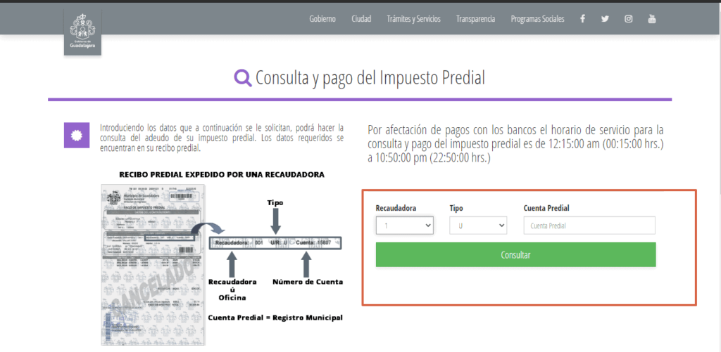Cómo realizar el pago en línea del Predial Guadalajara