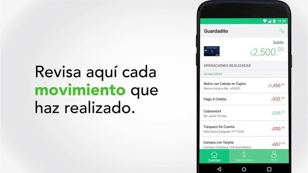 Estado de cuenta App movil Banco Azteca