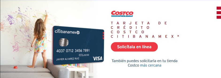Solicitar en línea tarjeta de crédito Costco