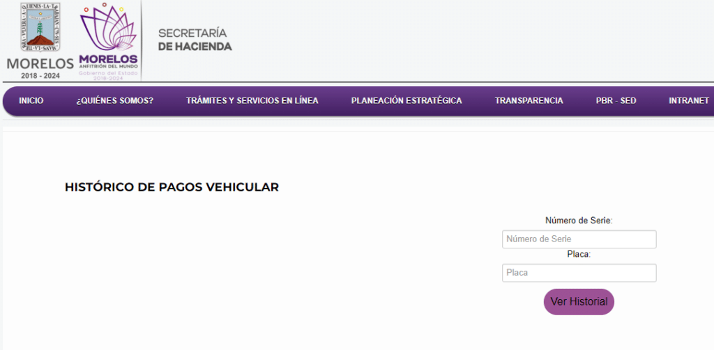 Consulta adeudo vehicular Morelos
