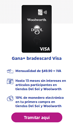 Tramitar tarjeta de crédito Gana+ Bradescard