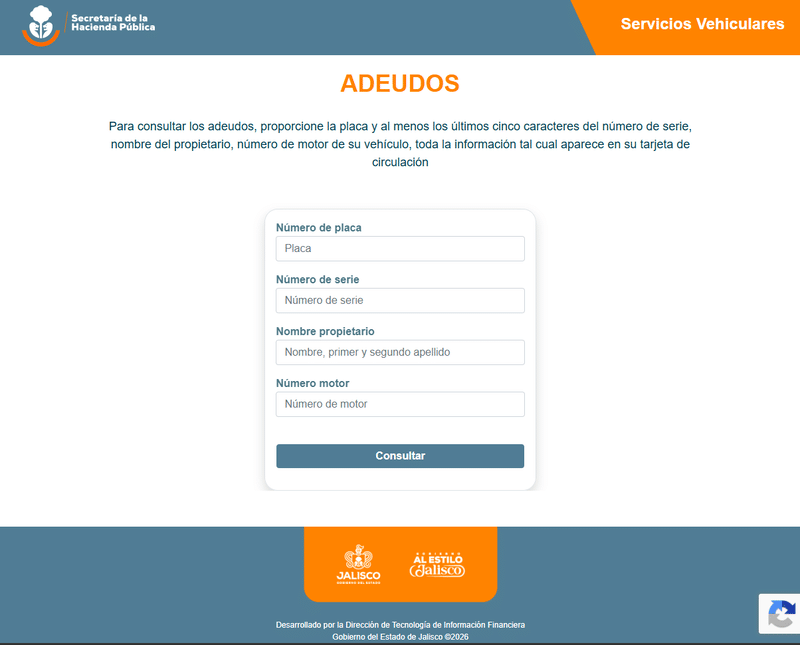 adeudo vehicular jalisco