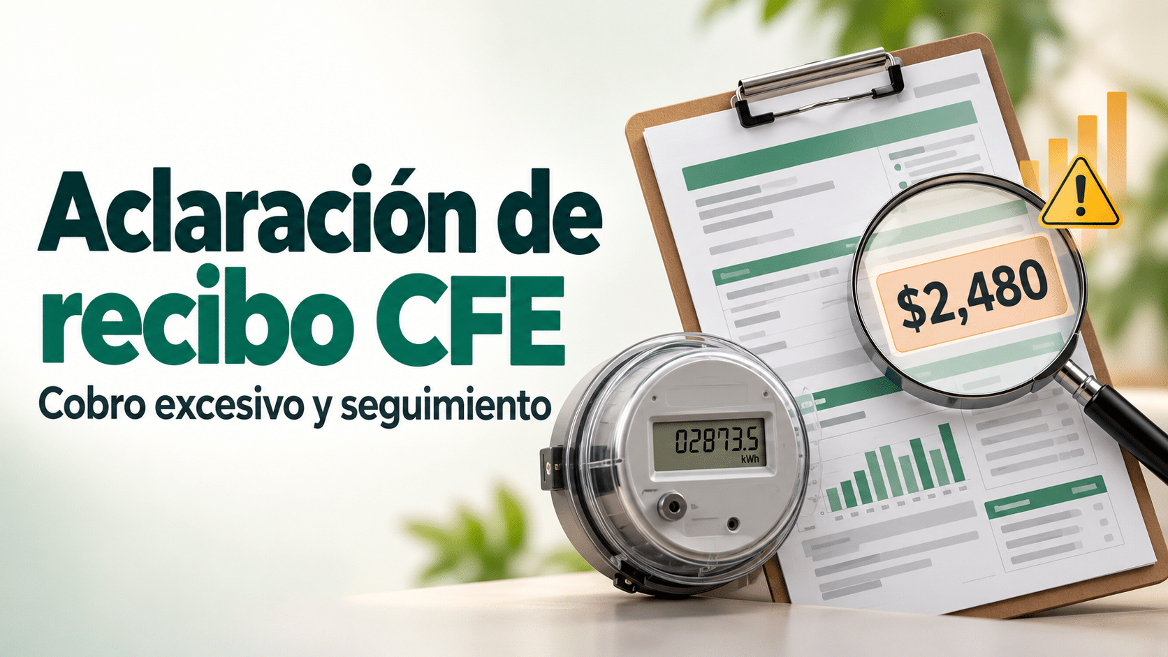 Aclaración de recibo CFE por cobro excesivo